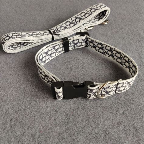 dior dog leash|christian dior dog collar.